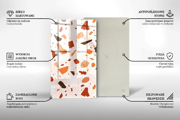 Protège plaque de cuisson Grès décoratif