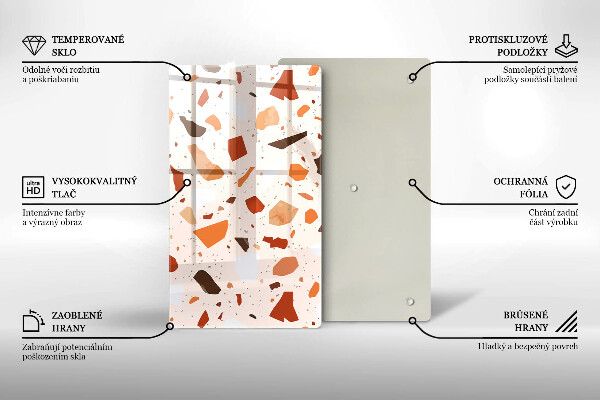 Protège plaque de cuisson Grès décoratif