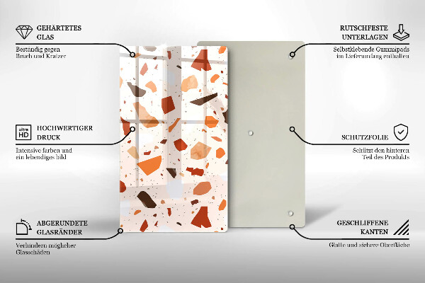 Protège plaque de cuisson Grès décoratif