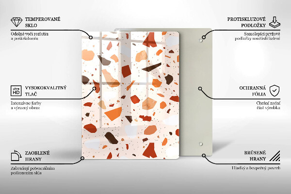 Protège plaque de cuisson Grès décoratif