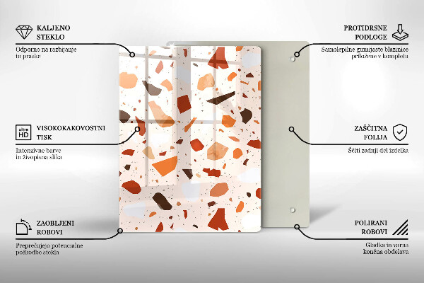 Protège plaque de cuisson Grès décoratif