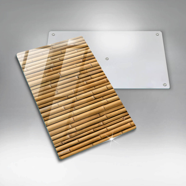 Protège plaque de cuisson Bambou bohème nature