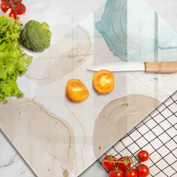 Protège plaque de cuisson Taches bohèmes et or