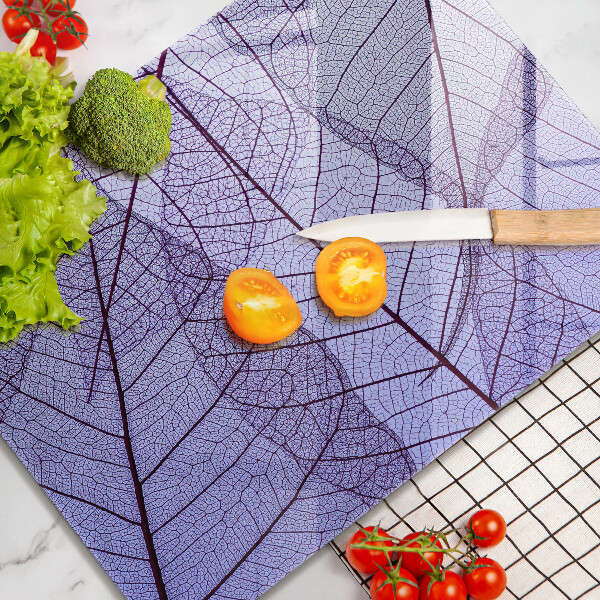 Protège plaque de cuisson Feuilles veinées