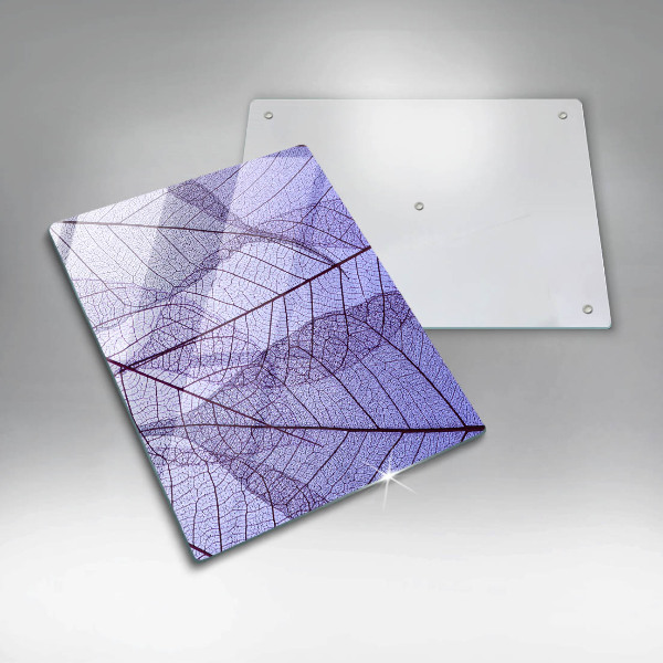 Protège plaque de cuisson Feuilles veinées