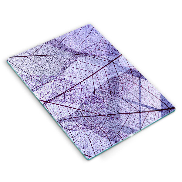 Protège plaque de cuisson Feuilles veinées