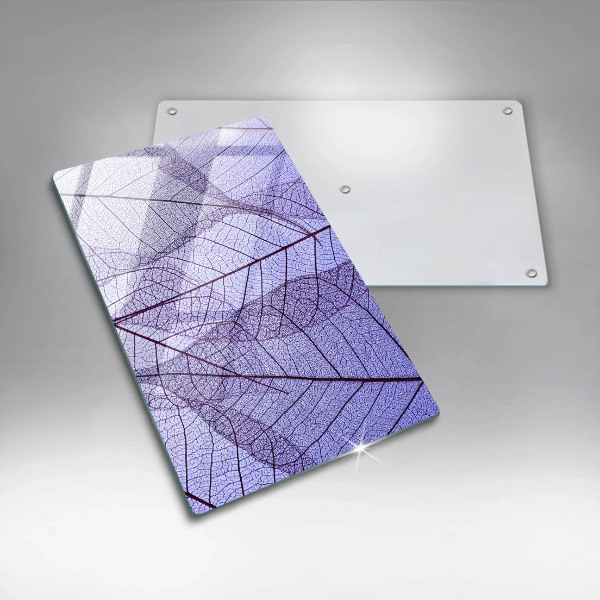 Protège plaque de cuisson Feuilles veinées