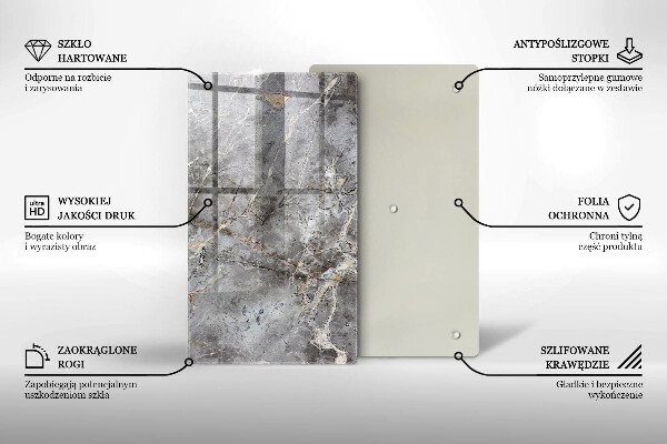 Protège plaque de cuisson Texture de pierre