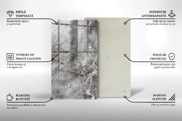 Protège plaque de cuisson Texture de pierre