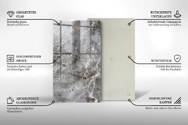 Protège plaque de cuisson Texture de pierre