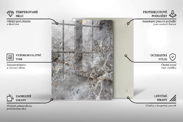 Protège plaque de cuisson Texture de pierre