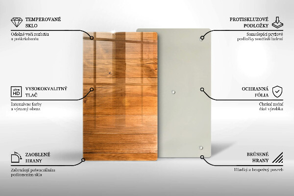 Protège plaque de cuisson Planches de bois