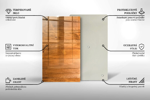 Protège plaque de cuisson Planches de bois