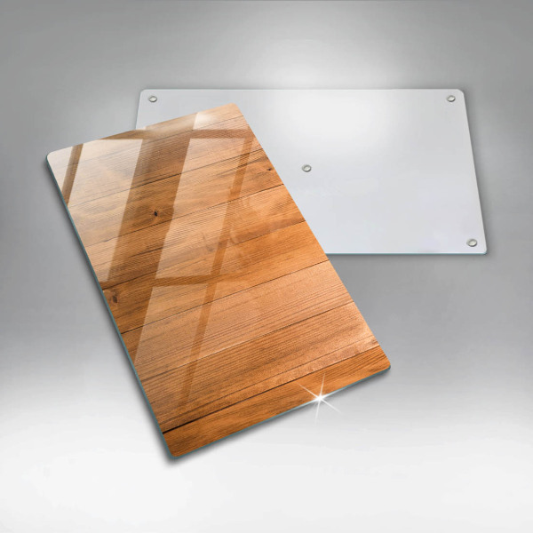 Protège plaque de cuisson Planches de bois