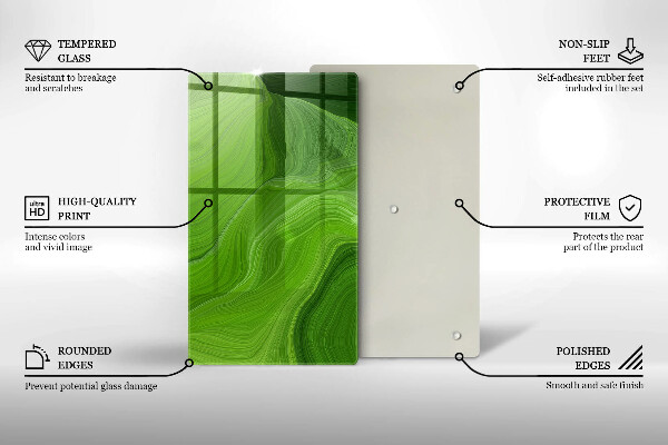 Protège plaque de cuisson Texture abstraite