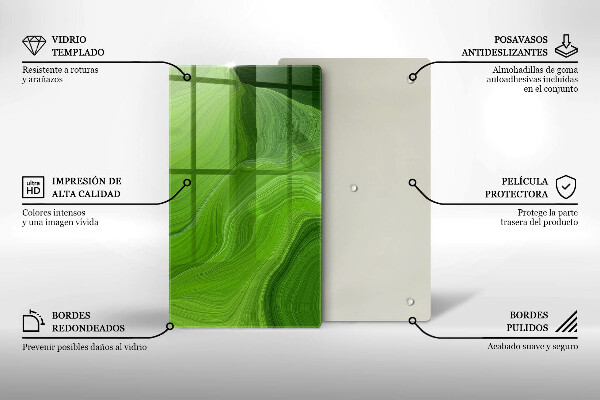 Protège plaque de cuisson Texture abstraite