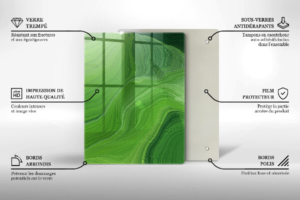 Protège plaque de cuisson Texture abstraite