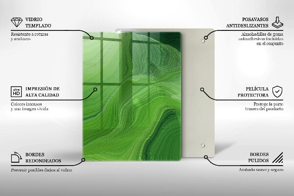 Protège plaque de cuisson Texture abstraite