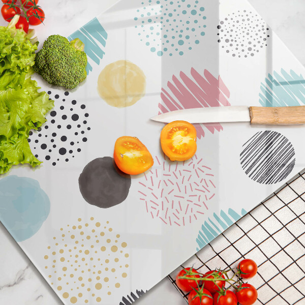 Protège plaque de cuisson Formes peintes