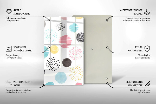 Protège plaque de cuisson Formes peintes