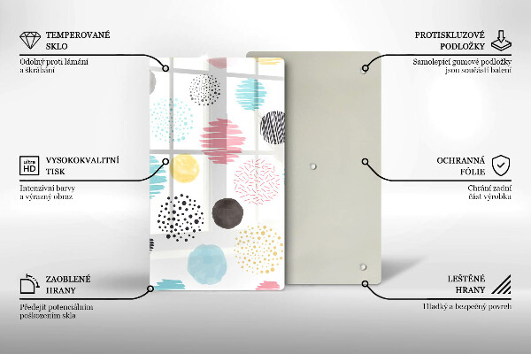 Protège plaque de cuisson Formes peintes