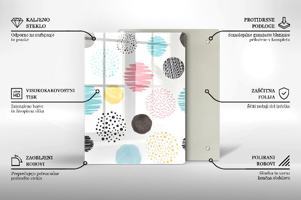 Protège plaque de cuisson Formes peintes