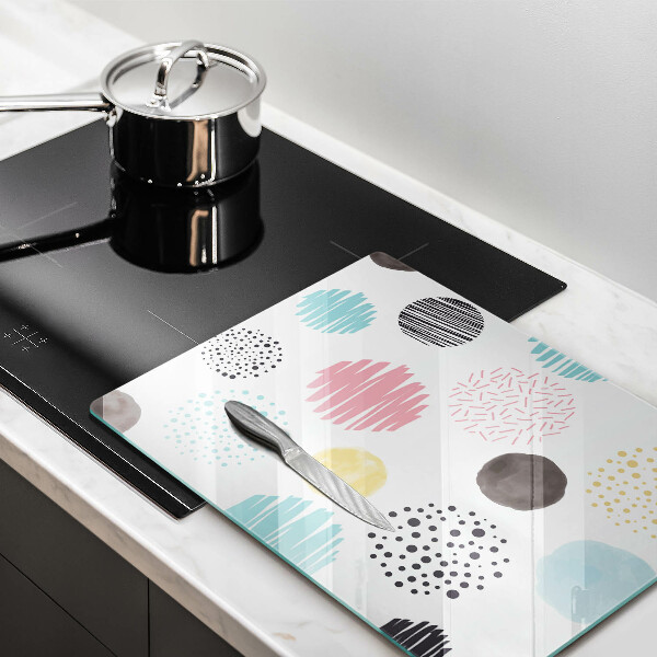 Protège plaque de cuisson Formes peintes