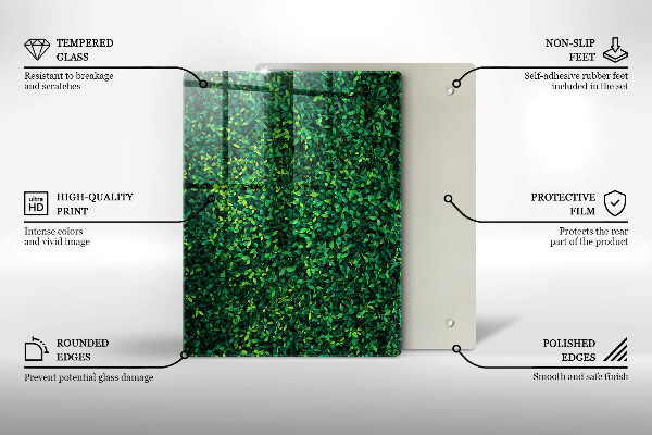 Protège plaque de cuisson Plante à petites feuilles