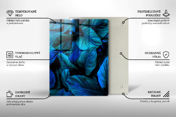 Protège plaque de cuisson Feuilles de végétation de la jungle