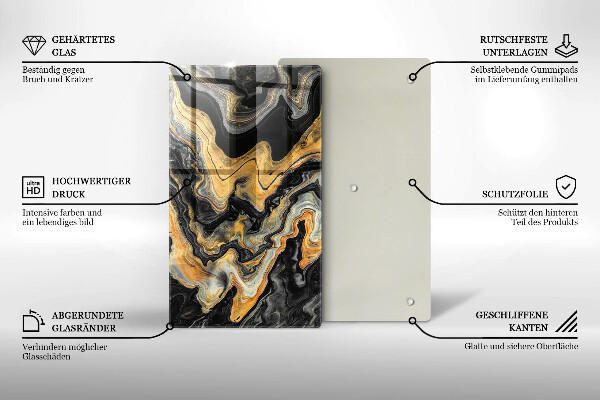 Protège plaque de cuisson Structure abstraite