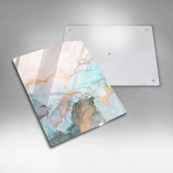 Protège plaque de cuisson Abstraction de marbre