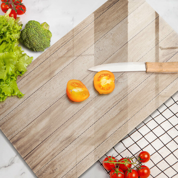 Protège plaque de cuisson Planches de bois