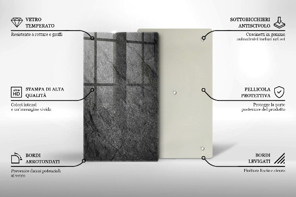 Protège plaque de cuisson Texture de pierre