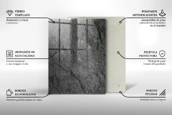 Protège plaque de cuisson Texture de pierre