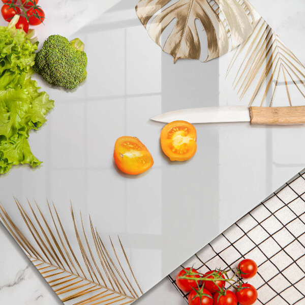 Protège plaque de cuisson feuilles d'or