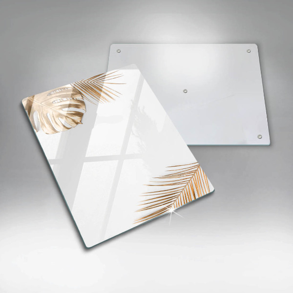Protège plaque de cuisson feuilles d'or