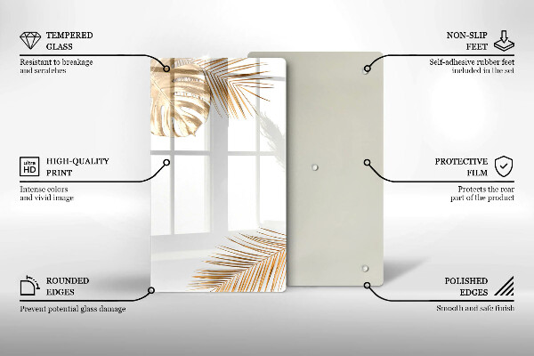 Protège plaque de cuisson feuilles d'or