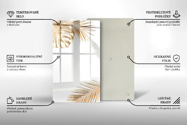 Protège plaque de cuisson feuilles d'or