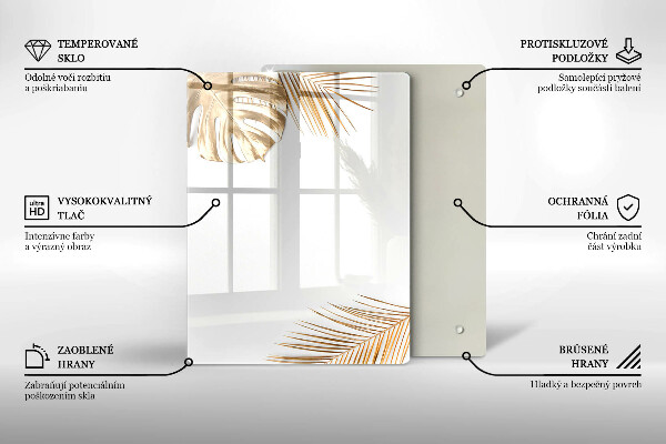 Protège plaque de cuisson feuilles d'or