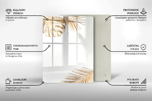 Protège plaque de cuisson feuilles d'or