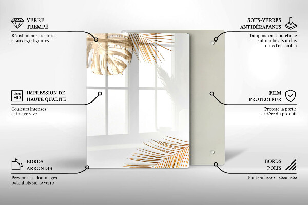 Protège plaque de cuisson feuilles d'or