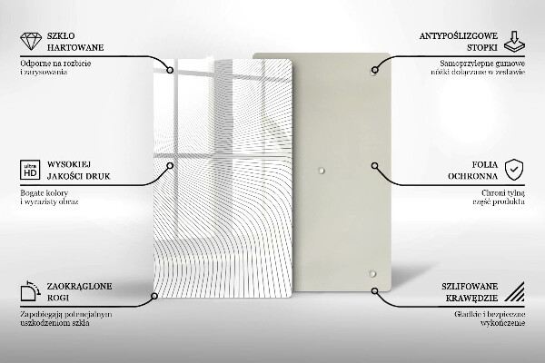 Protège plaque de cuisson Modèle de lignes modernes