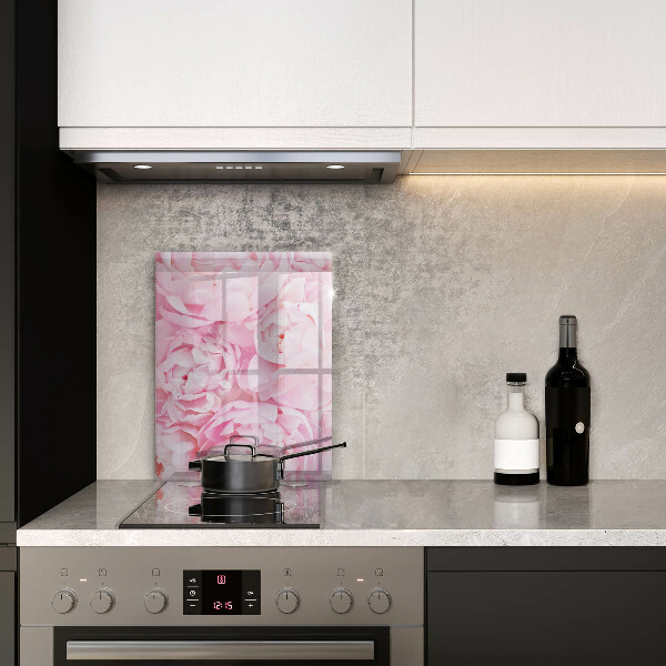 Protège plaque de cuisson Pivoines délicates