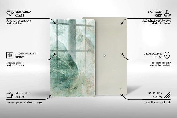 Protège plaque de cuisson Structure en pierre