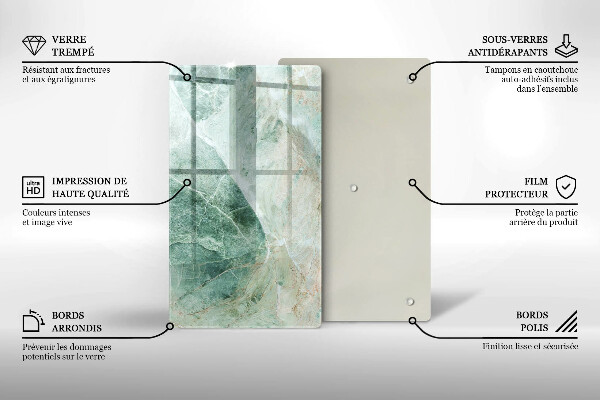 Protège plaque de cuisson Structure en pierre