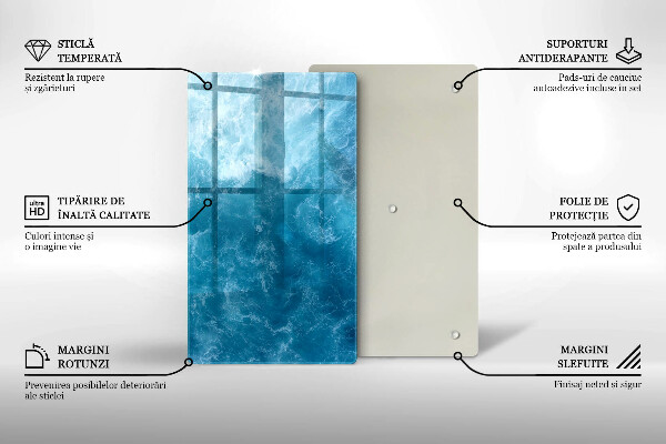 Protège plaque de cuisson L'eau bleue