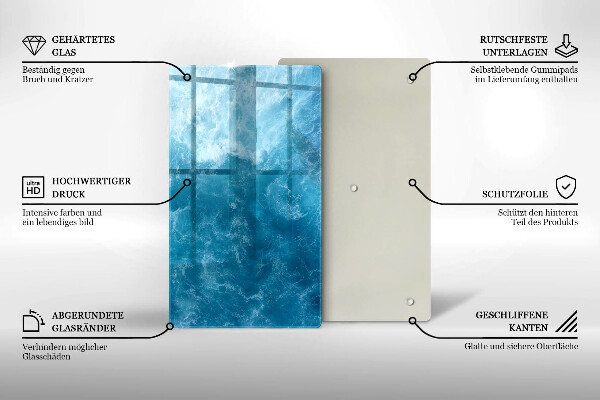 Protège plaque de cuisson L'eau bleue