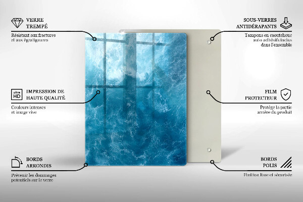 Protège plaque de cuisson L'eau bleue