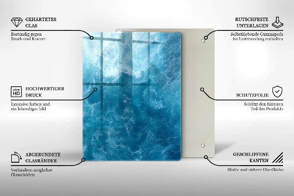 Protège plaque de cuisson L'eau bleue