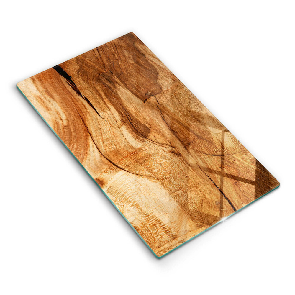 Protège plaque de cuisson Texture de planche de bois